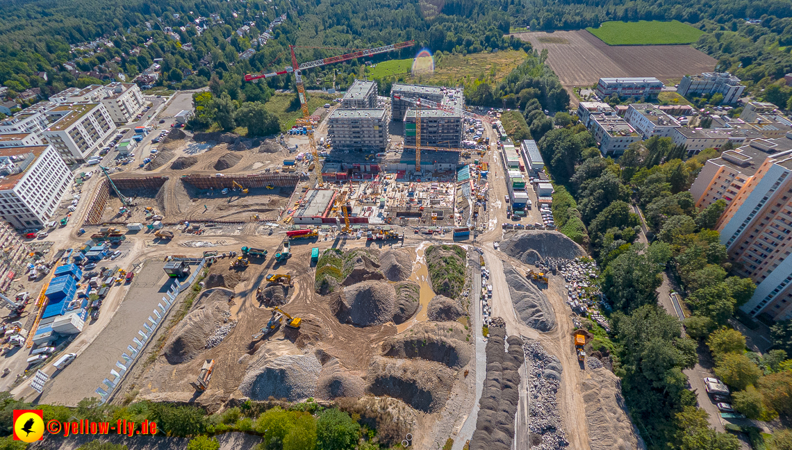 02.09.2023 - eine neue Baugrube auf dem Alexisquartier in Neuperlach